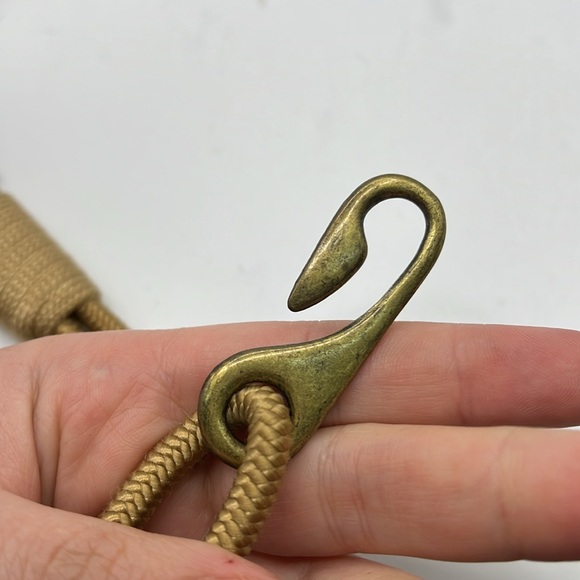 Womens Fashion Belt Gold Tone Metal Brown Boho Hippie Bulky Waist - Picture 10 of 12